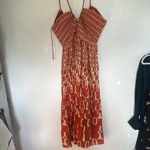 Anthropologie linen summer dress